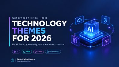 Los 20 mejores temas de WordPress para tecnología en 2026 (IA, SaaS, Ciber)