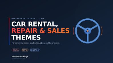 8 Best Car Rental, Repair & Dealership WordPress Themes for 2026
