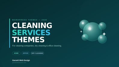 3 Best Cleaning Services WordPress Themes for 2026